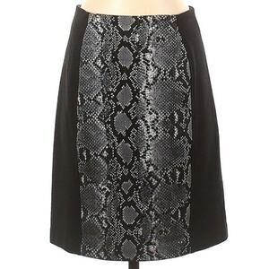 MK Michael Kors Snake Print Midi Skirt